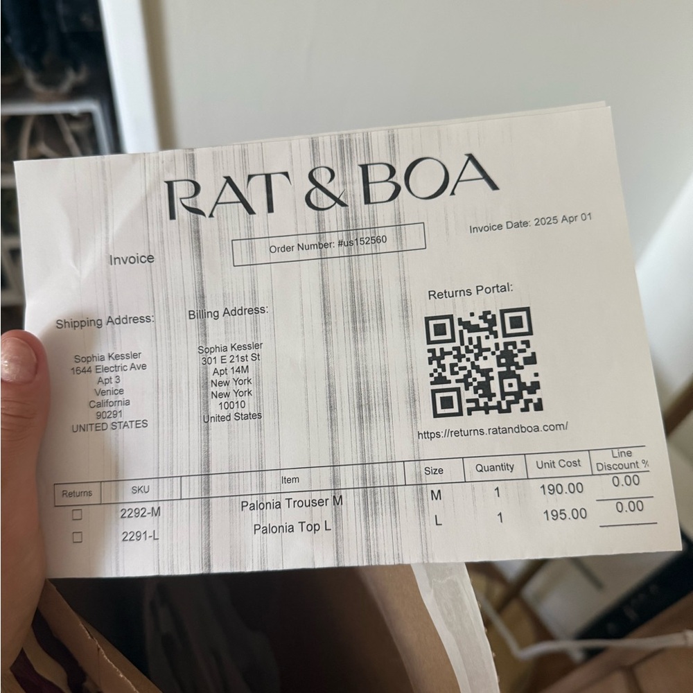 Rat & Boa Palonia Trouser and Top Set - Picture 7 of 7